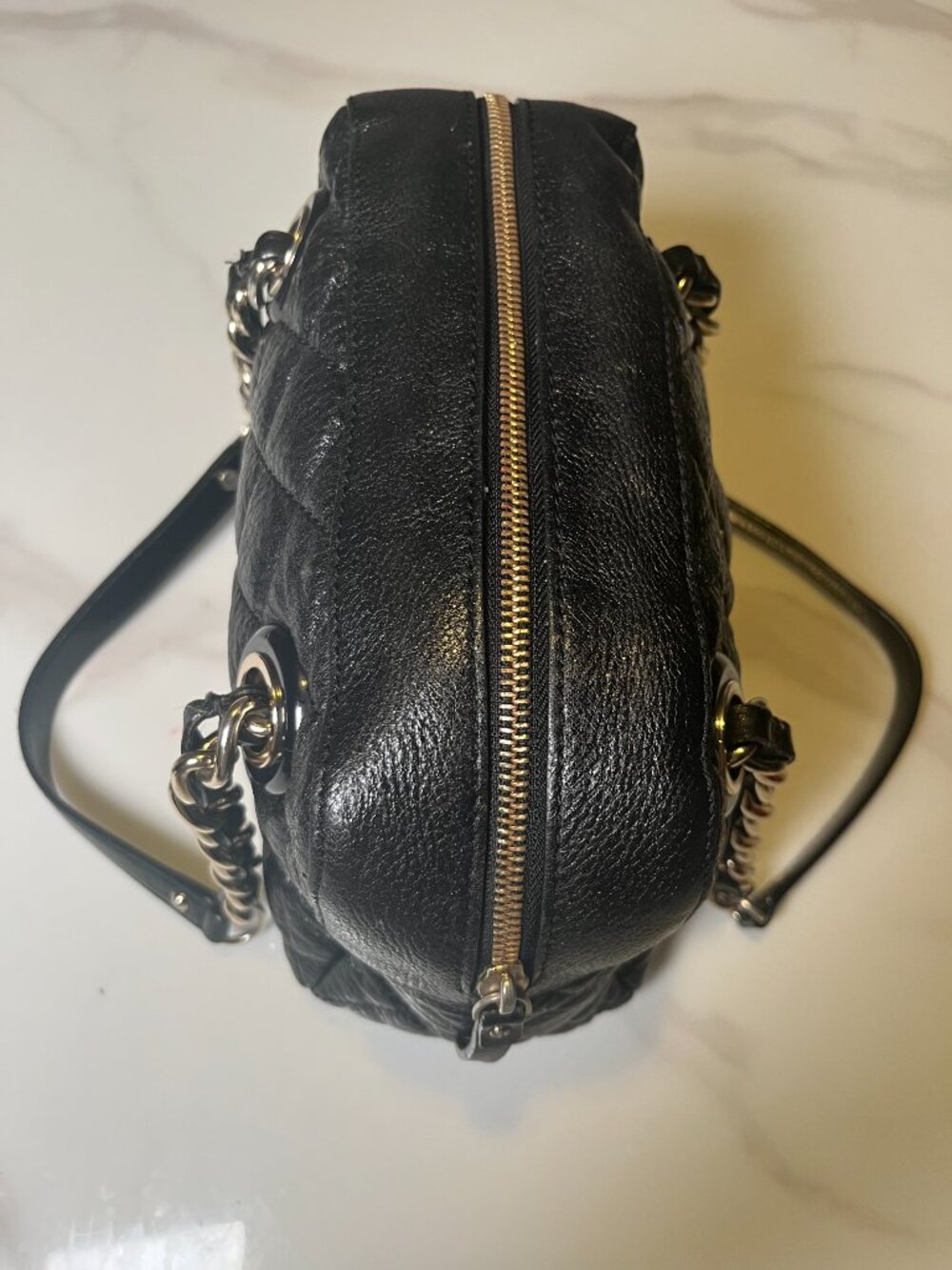 Kate Spade New York Elizabeth Gold Coast Quilted Black Leather Shoulder Bag - Picture 6 of 14